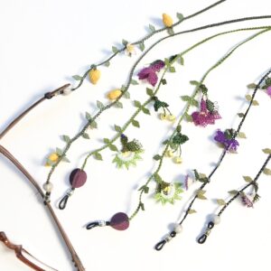 Brillenbändel aus Nadelspitze traditionell von Hand hergestellt