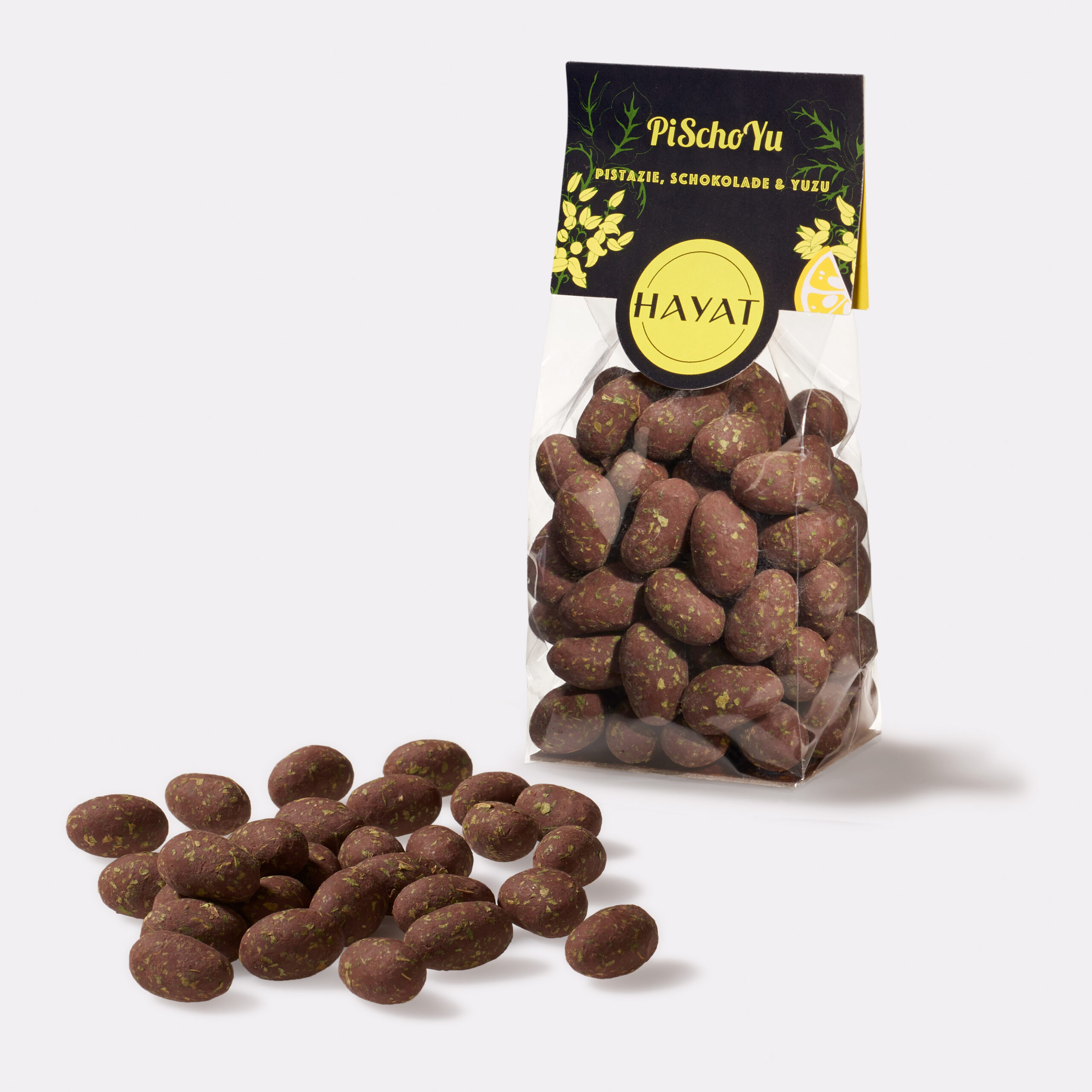 PiSchoYu Pistazien, Schokolade, Yuzu, Hayat Delikatessen, Hmmm, Schoggipistazien, Pistazienkerne
