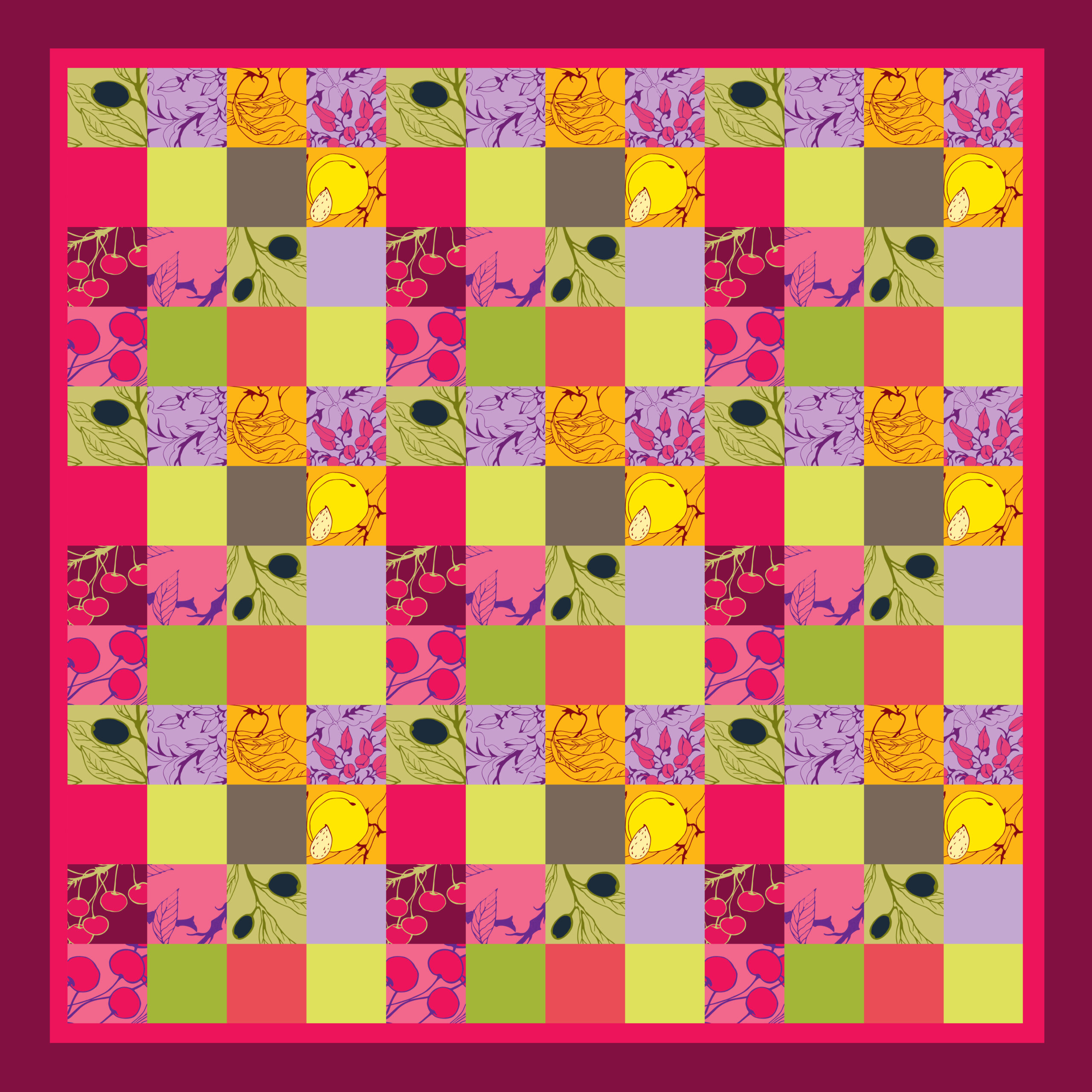 Nicktücher mit Hayat Design; Meyva; hayat; Hayat Delikatessen; Hayat delikates; SOUZE Textile Art