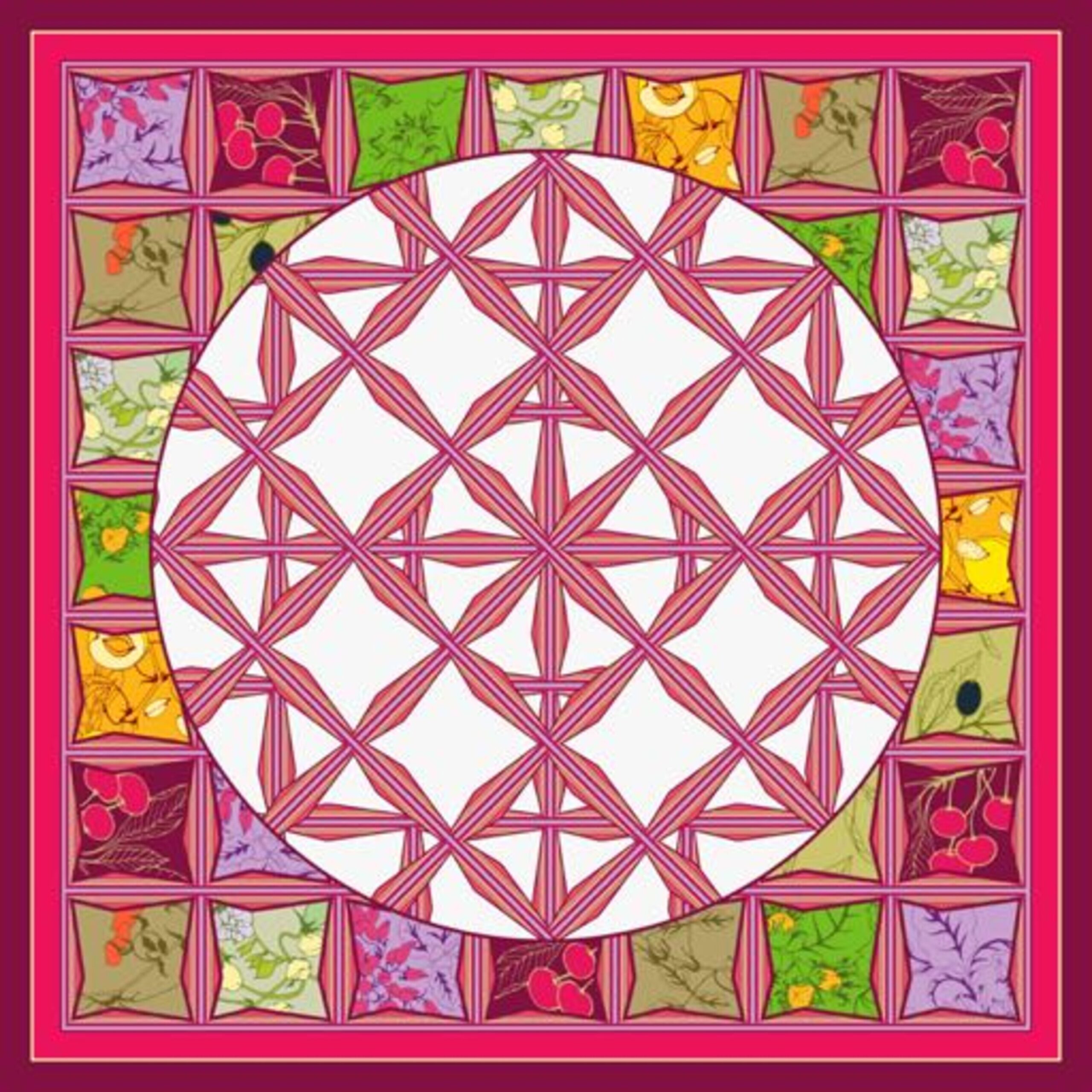 Nickituch Seidencrêpe, rouliert (50 x 50)– Saray