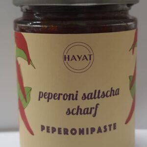 Peperoni Salça, Pepronipaste, Gewürzpaste, Hayat Delikatessen, Hayat Köstlichkeiten