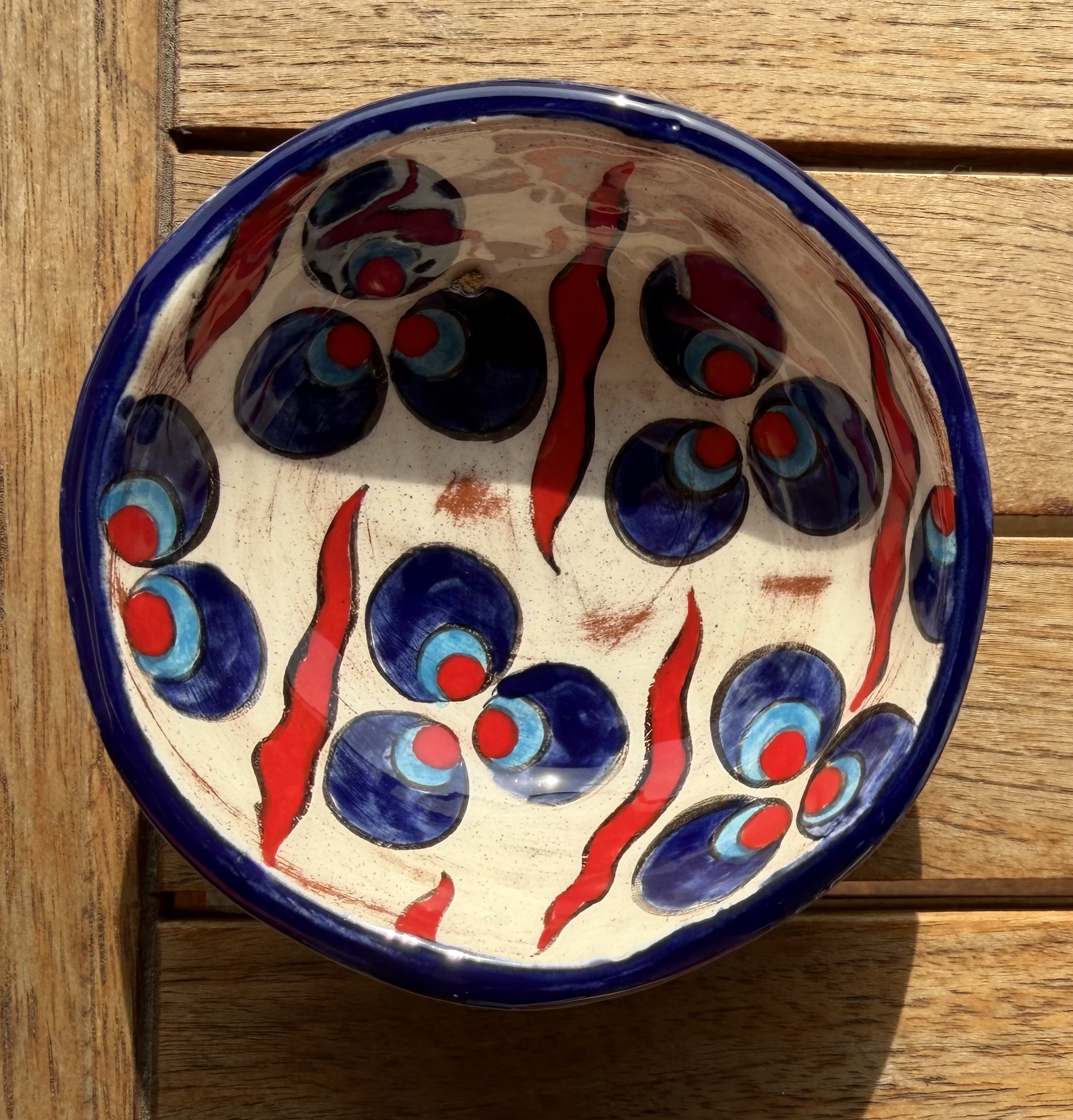 Iznik Schalen, handgefertigt, Dessin Granatapfel, Hayat Delikatessen