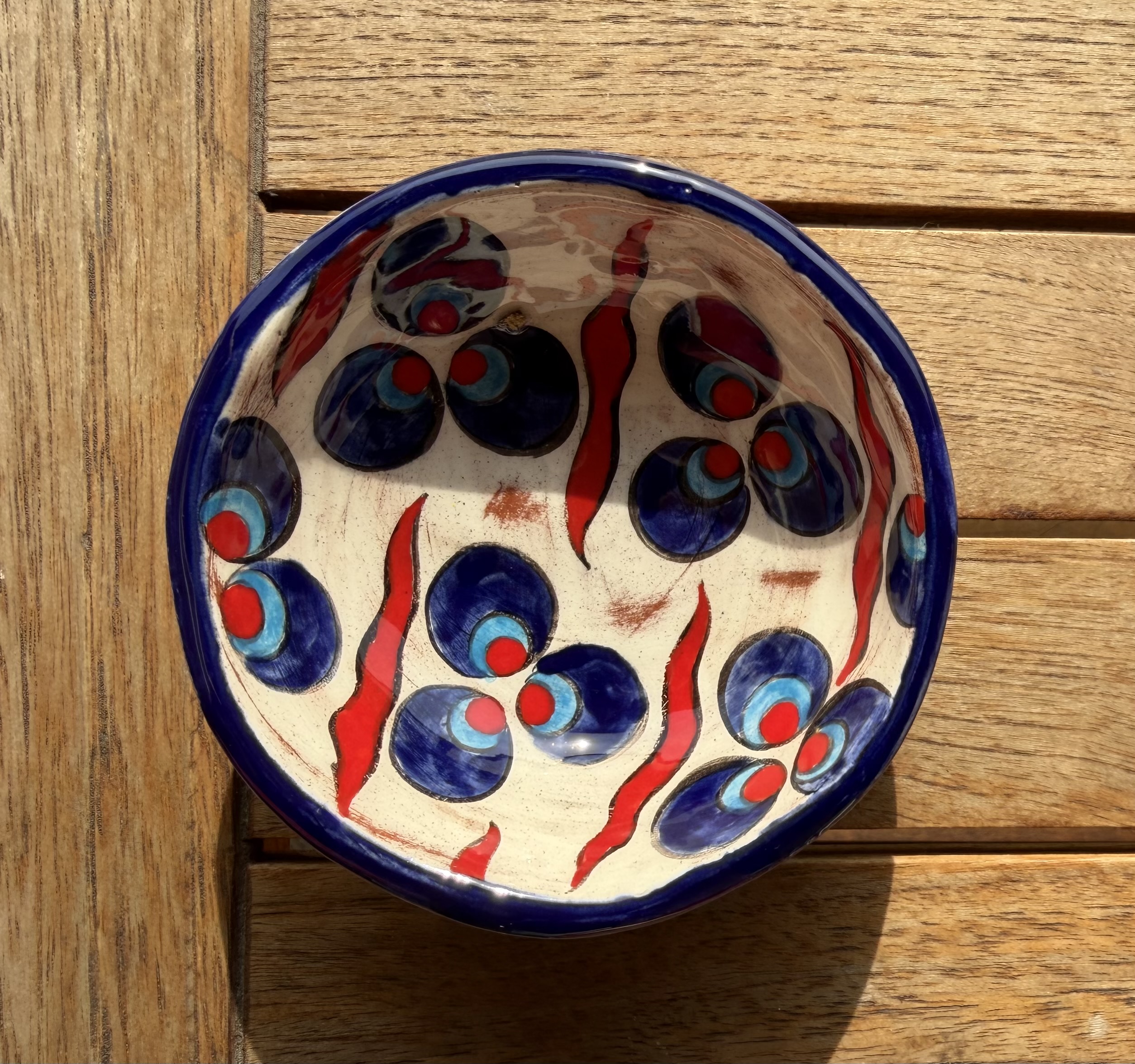 Iznik Schalen, handgefertigt, Dessin Granatapfel, Hayat Delikatessen