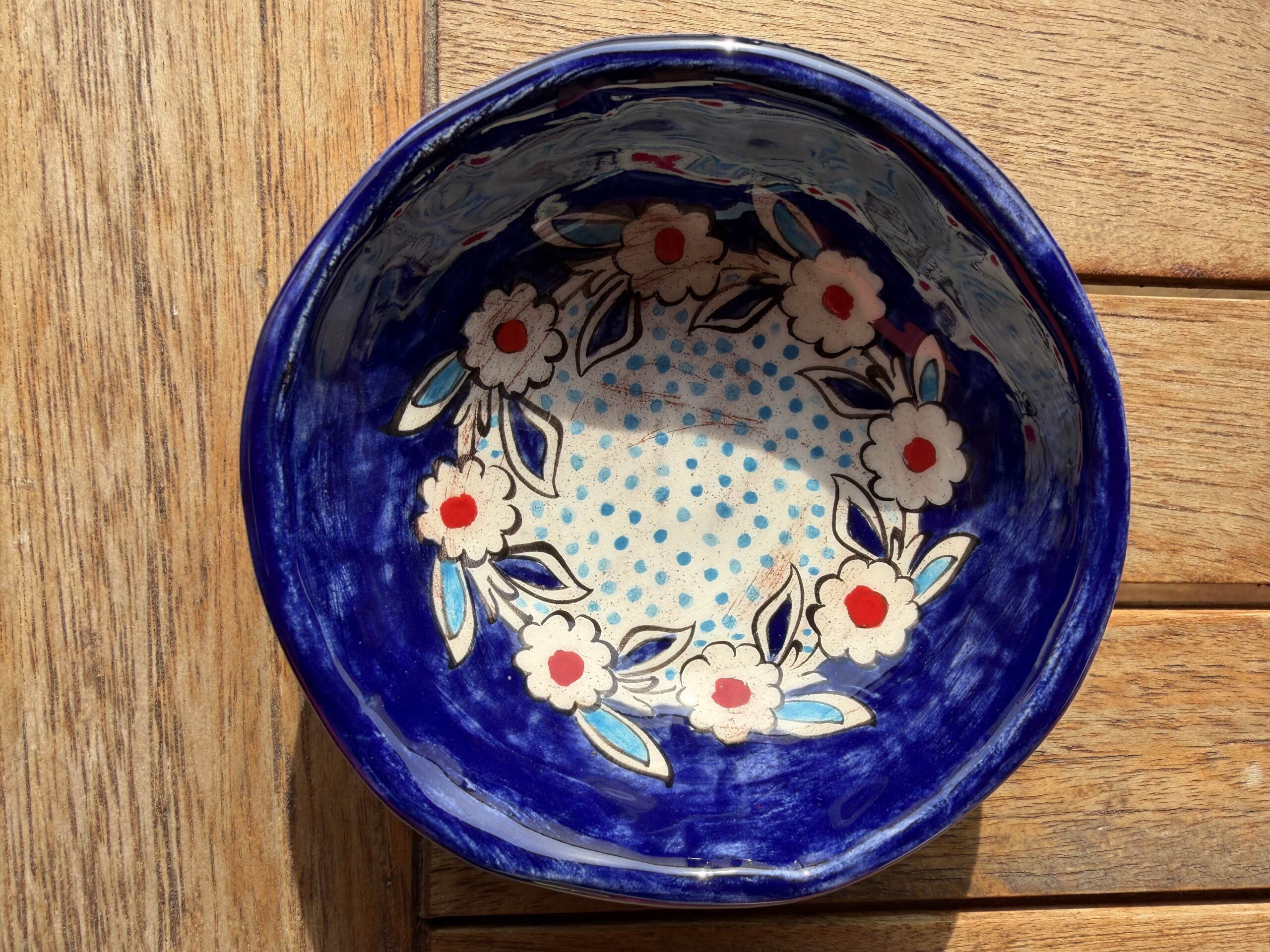 Iznik Schalen, handgefertigt, Dessin Granatapfel, Hayat Delikatessen